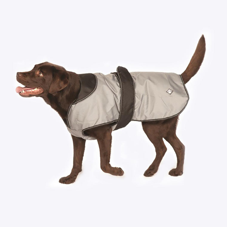 Danish Design - The Ultimate 2 in 1 Waterproof and Fleece Dog Coat - Grey