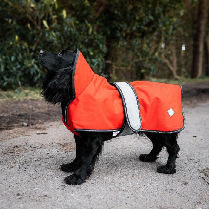 Danish Design - The Ultimate 2 in 1 Waterproof and Fleece Dog Coat - Orange/Red-Danish Design-Love My Hound