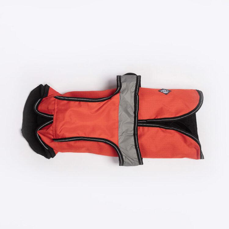 Danish Design - The Ultimate 2 in 1 Waterproof and Fleece Dog Coat - Orange/Red-Danish Design-Love My Hound