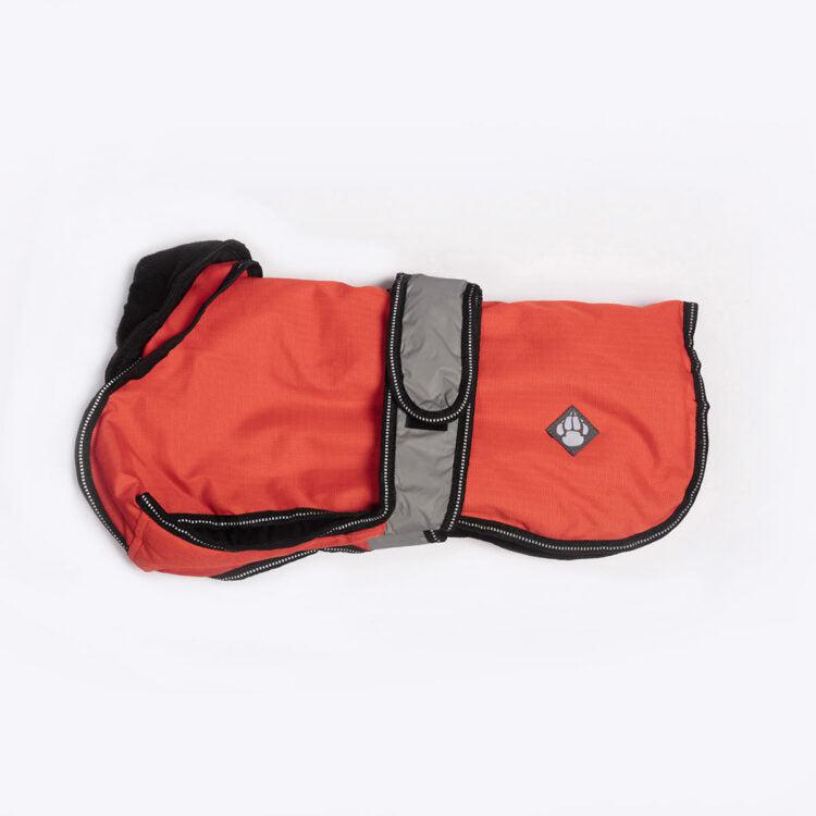 Danish Design - The Ultimate 2 in 1 Waterproof and Fleece Dog Coat - Orange/Red-Danish Design-Love My Hound