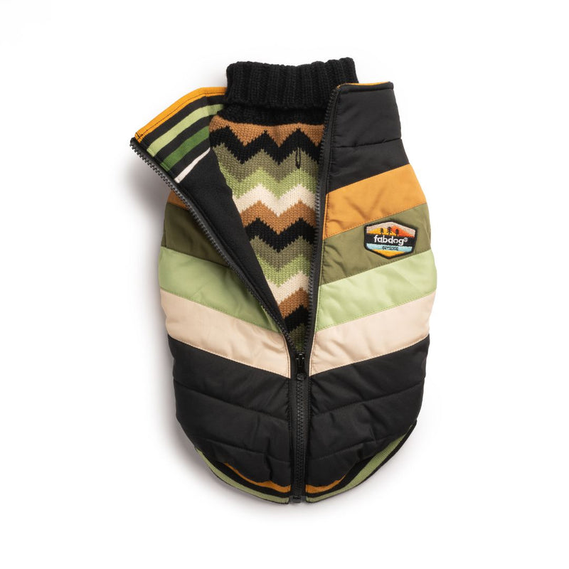Fabdog | Black Chevron Dog Coat-Fabdog-Love My Hound
