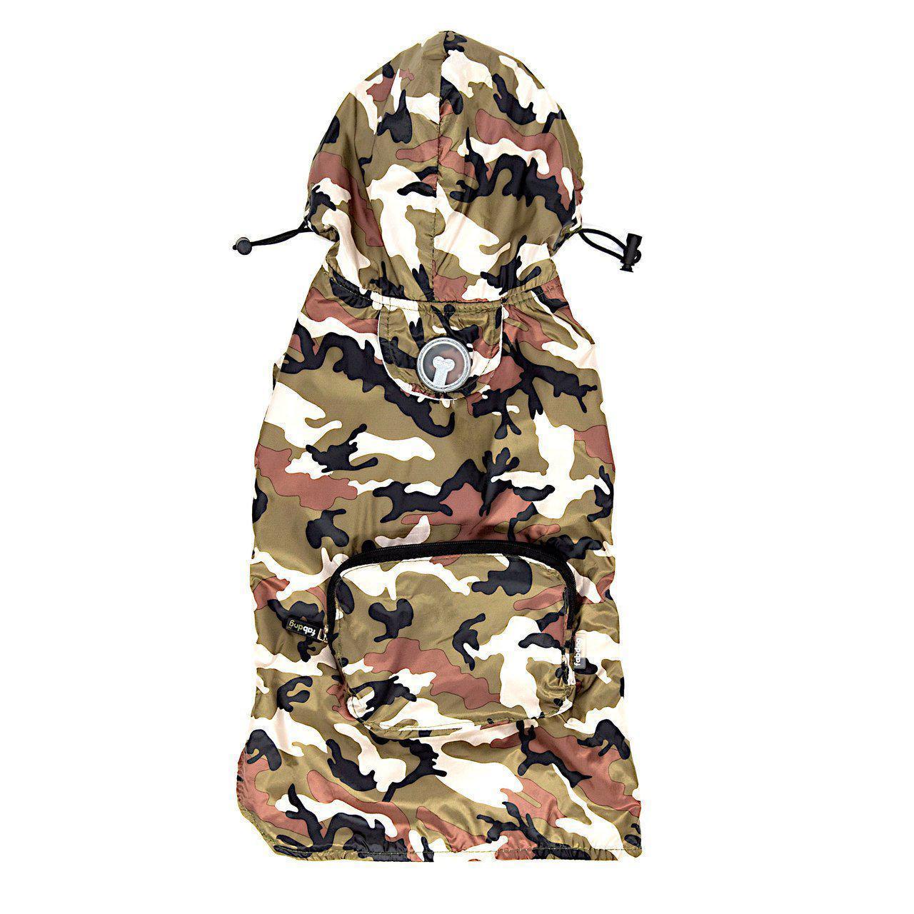 Fabdog | Camo Packaway Dog Raincoat-Fabdog-Love My Hound