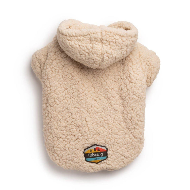 Fabdog | Cream Sherpa Dog Hoodie-fabdog-Love My Hound