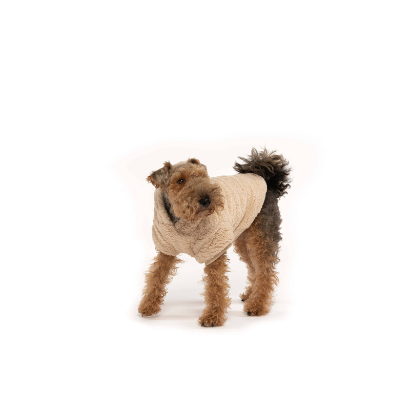 Fabdog | Cream Sherpa Dog Hoodie-Fabdog-Love My Hound