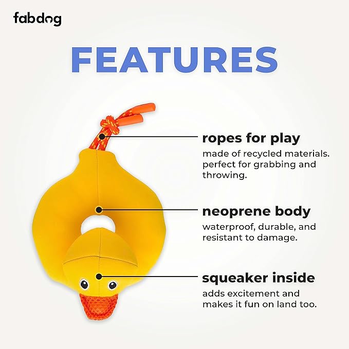 Fabdog | Duck Floatie - Dog Toy-Fabdog-Love My Hound