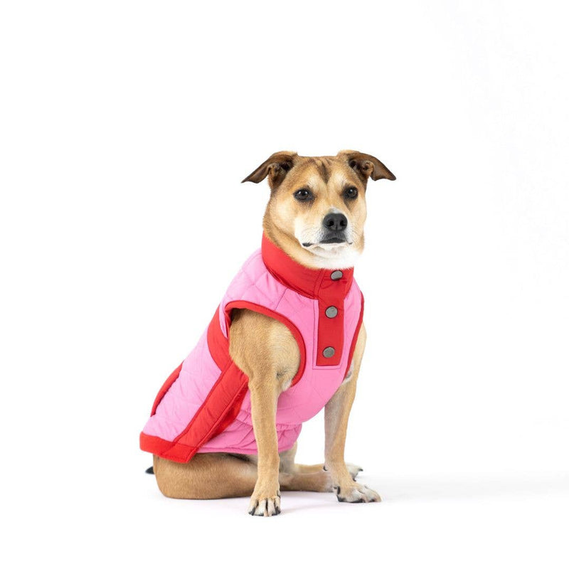 Fabdog | Fab Ski Quilted Vest Pink-Fabdog-Love My Hound