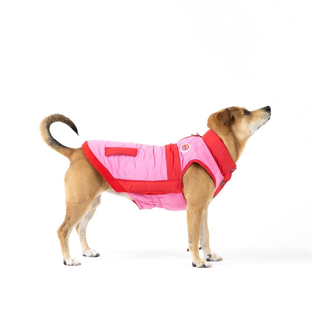 Fabdog | Fab Ski Quilted Vest Pink-fabdog-Love My Hound