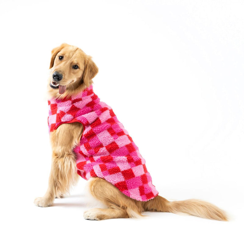 Fabdog | Fab Ski Sherpa Vest Pink-Fabdog-Love My Hound