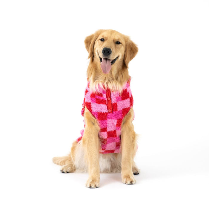 Fabdog | Fab Ski Sherpa Vest Pink-Fabdog-Love My Hound