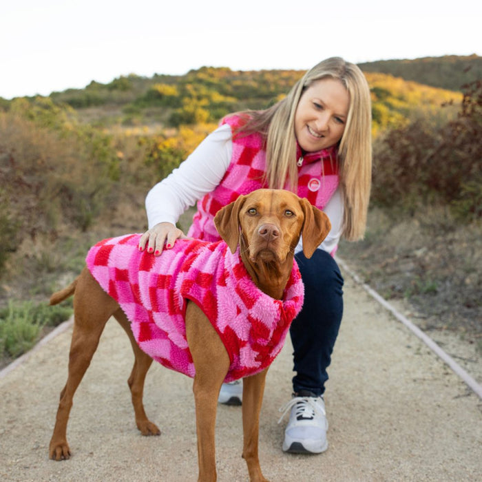 Fabdog | Fab Ski Sherpa Vest Pink-Fabdog-Love My Hound