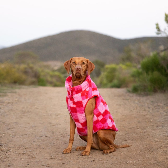 Fabdog | Fab Ski Sherpa Vest Pink-Fabdog-Love My Hound