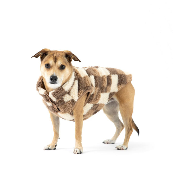 Fabdog | Fab Ski Sherpa Vest Tan-fabdog-Love My Hound