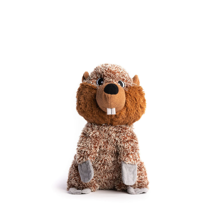 Fabdog | Fluffy Beaver - Plush Dog Toy