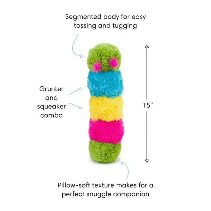 Fabdog | Fluffy Caterpillar Dog Toy-Fabdog-Love My Hound