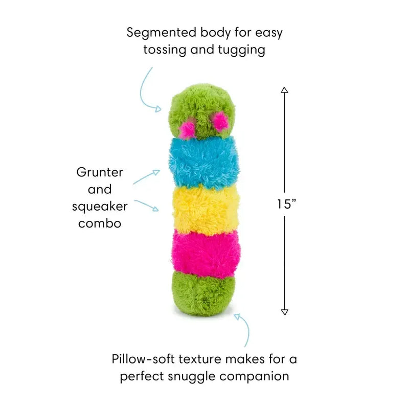 Fabdog | Fluffy Caterpillar Dog Toy-Fabdog-Love My Hound
