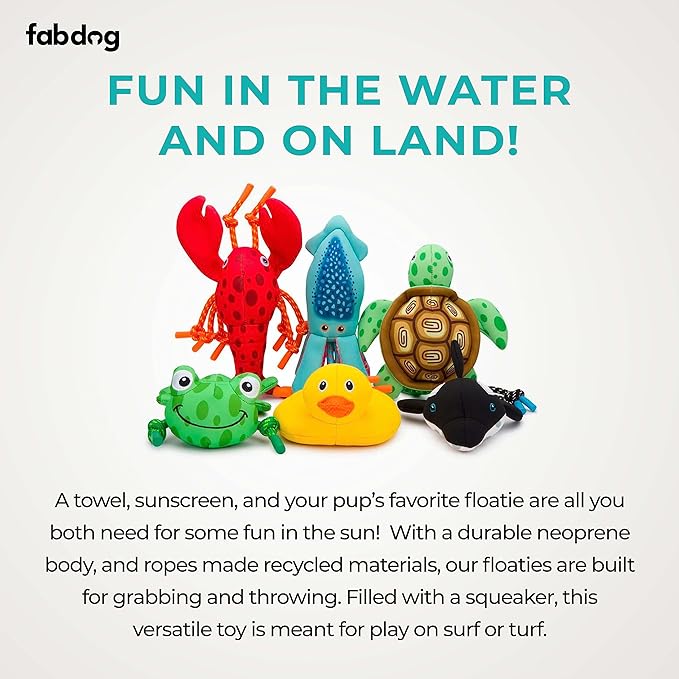 Fabdog | Frog Floatie - Dog Toys-fabdog-Love My Hound