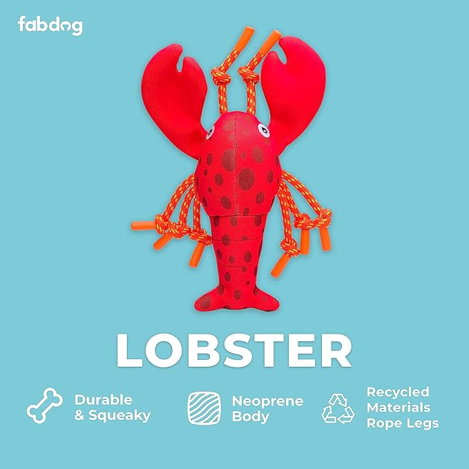 Fabdog | Lobster Floatie - Dog Toy-Fabdog-Love My Hound