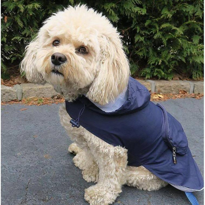 Fabdog | Navy Packaway Dog Raincoat-Fabdog-Love My Hound