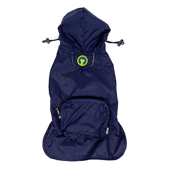 Fabdog | Navy Packaway Dog Raincoat