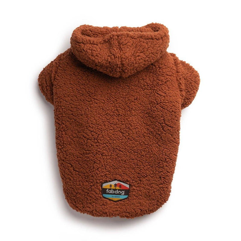 Fabdog | Rust Sherpa Dog Hoodie-fabdog-Love My Hound