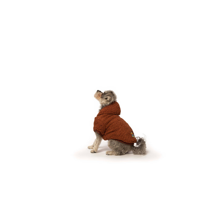 Fabdog | Rust Sherpa Dog Hoodie-fabdog-Love My Hound