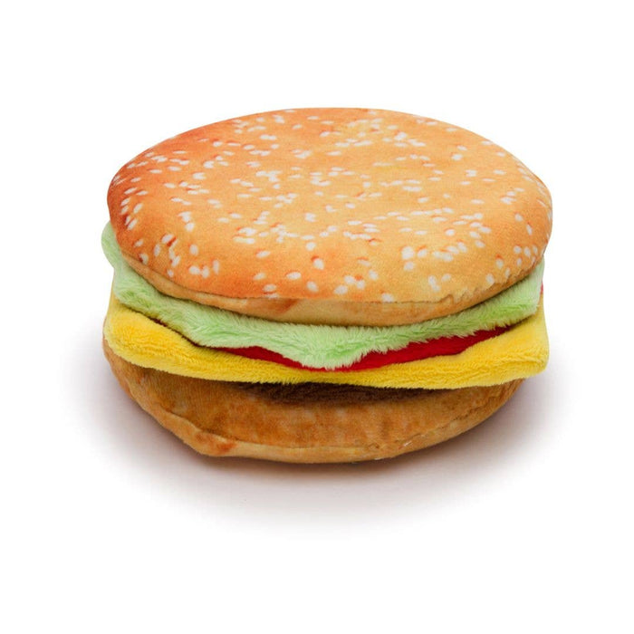 Fabdog | Sit N' Stay Cheeseburger Dog Toy-Fabdog-Love My Hound