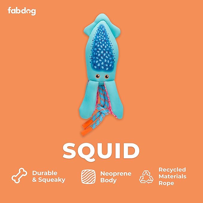 Fabdog | Squid Floatie - Dog Toy-fabdog-Love My Hound