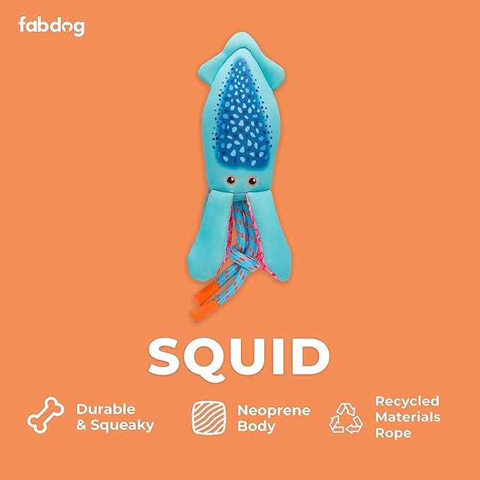 Fabdog | Squid Floatie - Dog Toy-Fabdog-Love My Hound