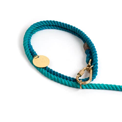 Found My Animal | Original Adjustable Teal Ombre Rope Dog Lead-Found My Animal-Love My Hound