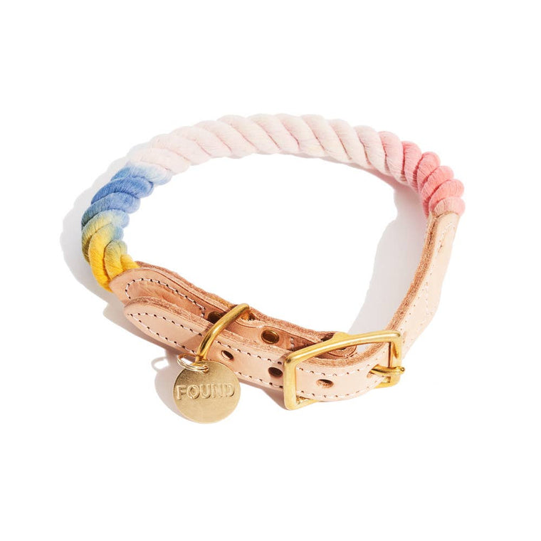 Found My Animal | The Henri Ombre Cotton Rope Dog Collar