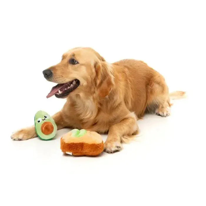 FuzzYard | Avocado & Toast 2pk - Dog Toy-FuzzYard-Love My Hound