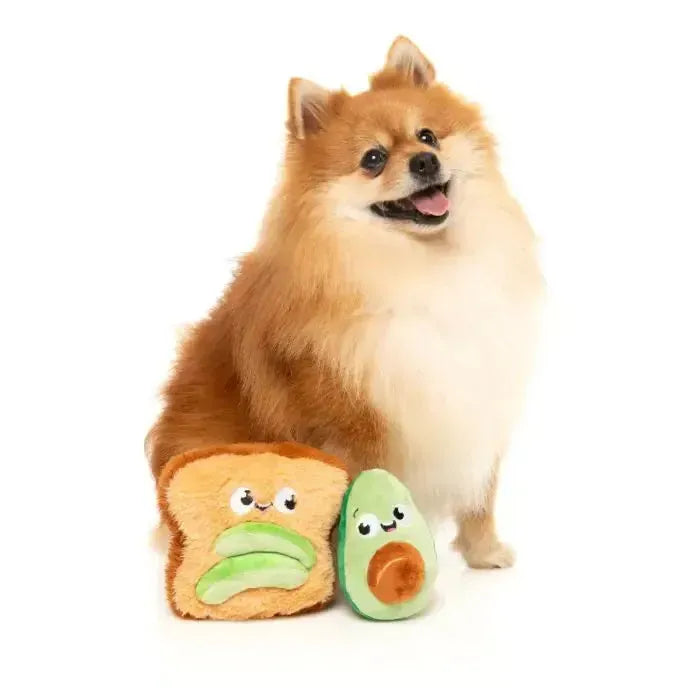 FuzzYard | Avocado & Toast 2pk - Dog Toy-FuzzYard-Love My Hound
