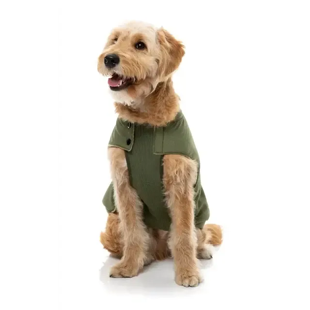 FuzzYard | Bomber Jacket - Khaki Green-FuzzYard-Love My Hound