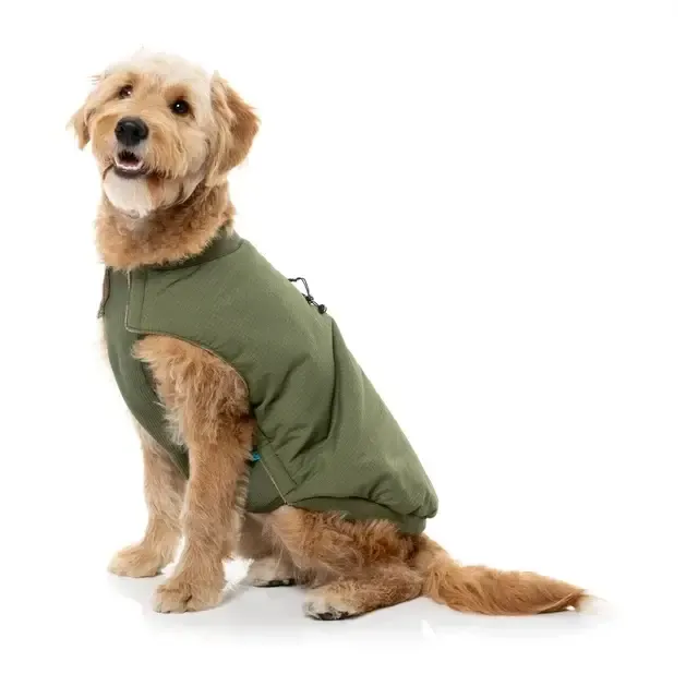 FuzzYard | Bomber Jacket - Khaki Green-FuzzYard-Love My Hound