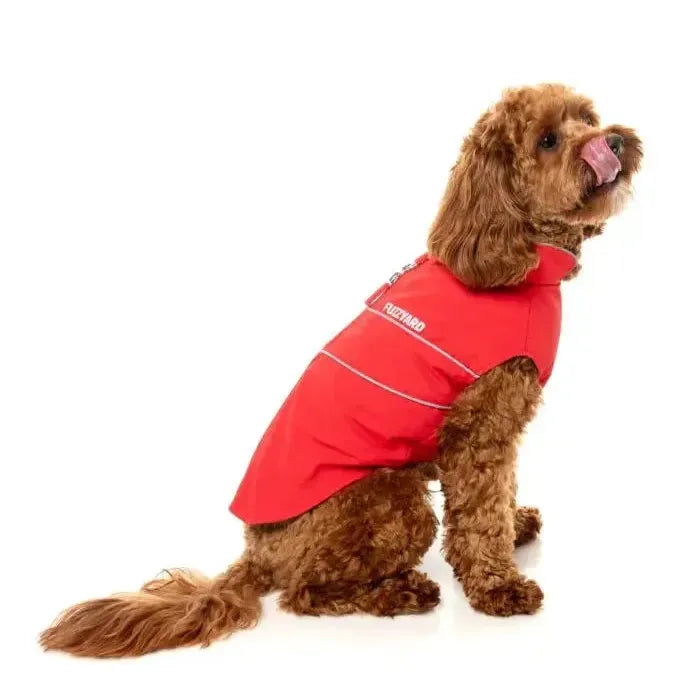 FuzzYard | Breaker Raincoat - Red-FuzzYard-Love My Hound