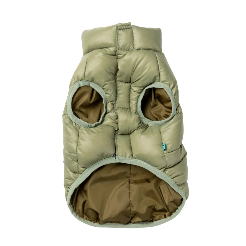 FuzzYard | East Harlem Dog Puffer Jacket - Khaki-FuzzYard-Love My Hound