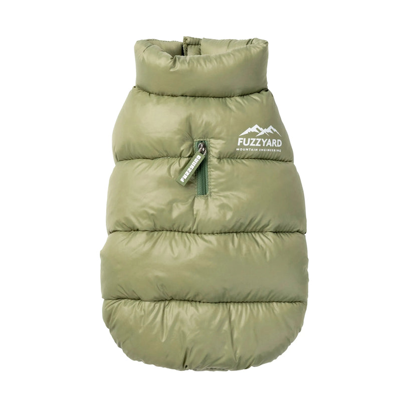 FuzzYard | East Harlem Dog Puffer Jacket - Khaki-FuzzYard-Love My Hound