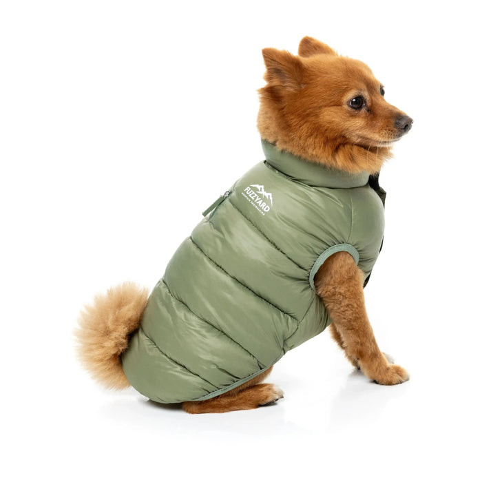 FuzzYard | East Harlem Dog Puffer Jacket - Khaki-FuzzYard-Love My Hound