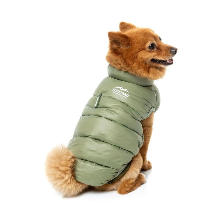 FuzzYard | East Harlem Dog Puffer Jacket - Khaki-FuzzYard-Love My Hound