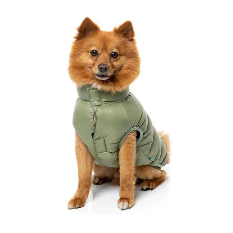 FuzzYard | East Harlem Dog Puffer Jacket - Khaki-FuzzYard-Love My Hound