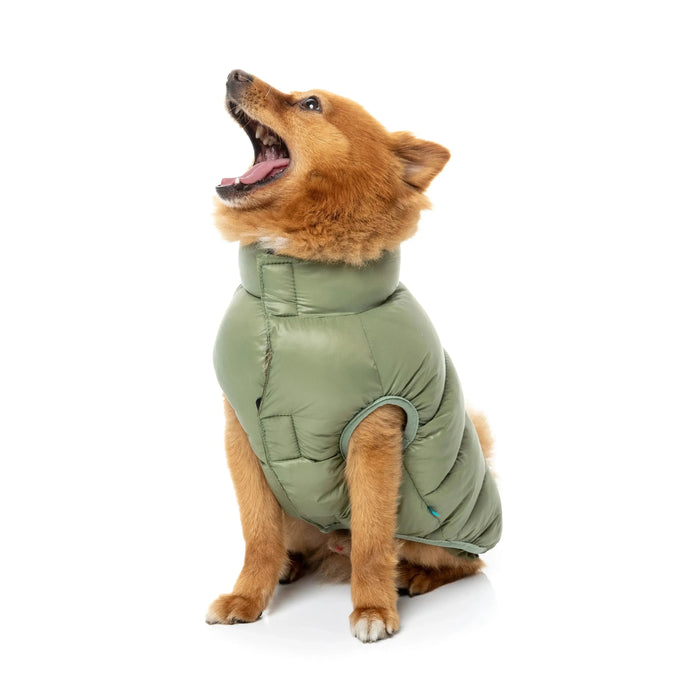 FuzzYard | East Harlem Dog Puffer Jacket - Khaki-FuzzYard-Love My Hound