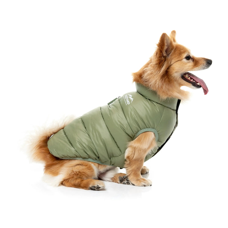 FuzzYard | East Harlem Dog Puffer Jacket - Khaki-FuzzYard-Love My Hound