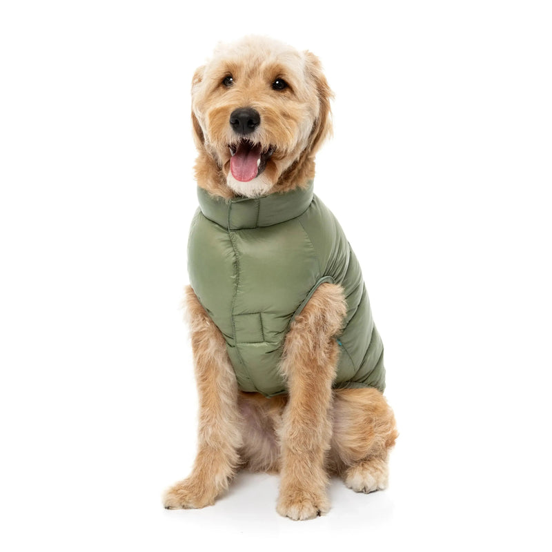 FuzzYard | East Harlem Dog Puffer Jacket - Khaki-FuzzYard-Love My Hound