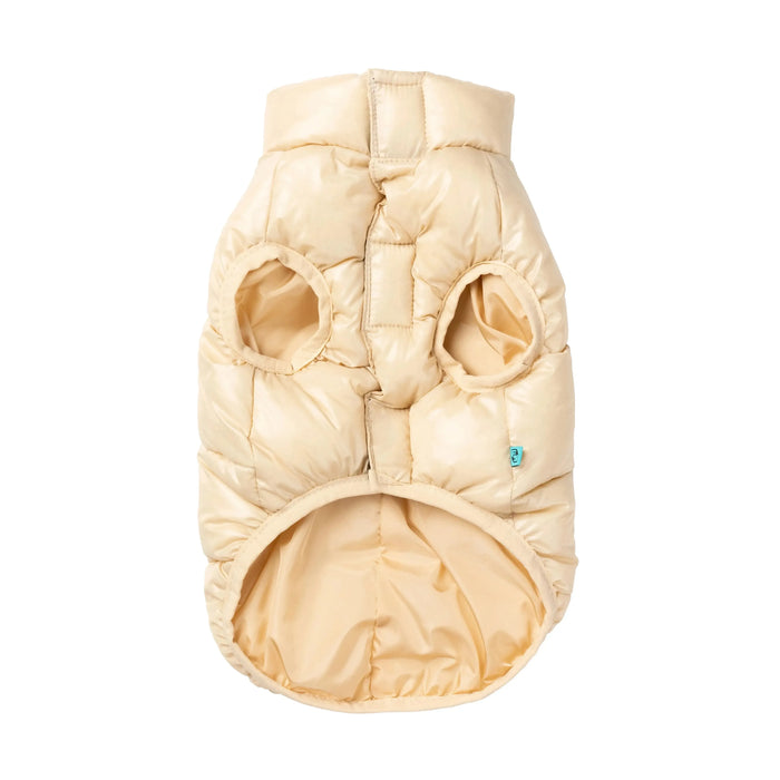 FuzzYard | East Harlem Dog Puffer Jacket - Tan-FuzzYard-Love My Hound
