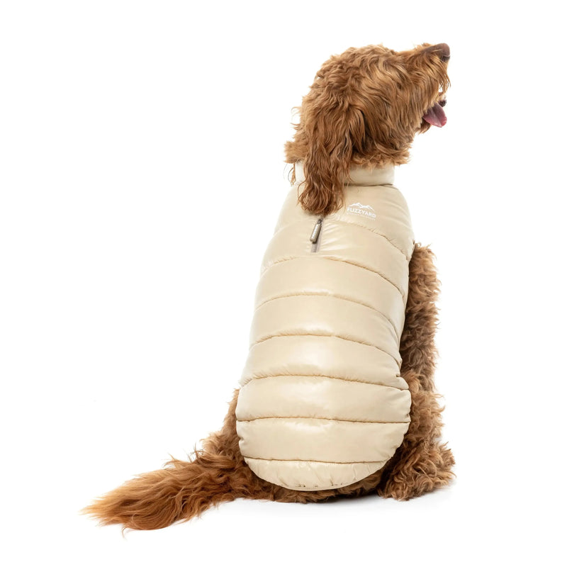 FuzzYard | East Harlem Dog Puffer Jacket - Tan-FuzzYard-Love My Hound