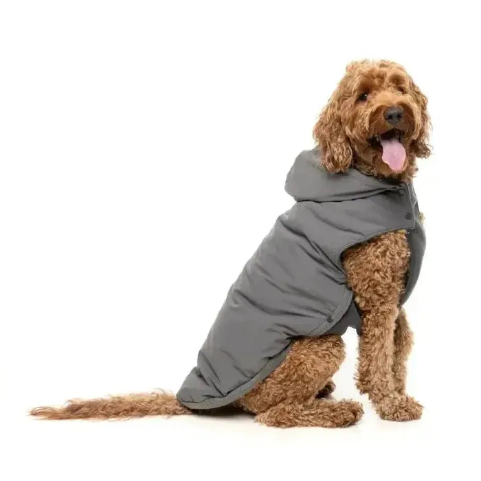 FuzzYard | Essential Puffer Jacket - Grey-FuzzYard-Love My Hound