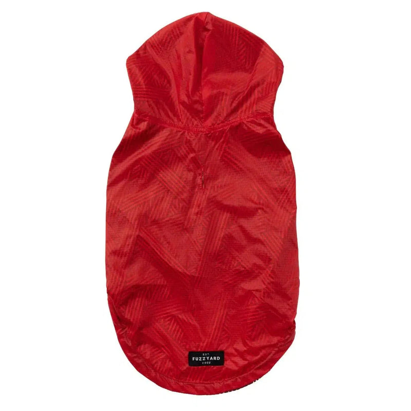 FuzzYard | Flipside Raincoat- Red/Black/White-FuzzYard-Love My Hound