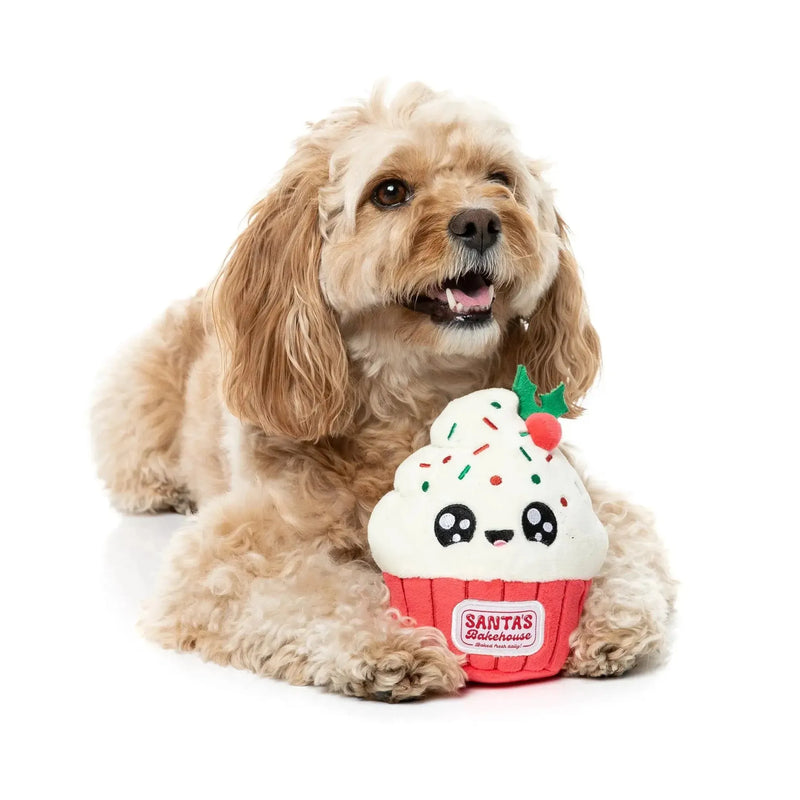 FuzzYard | Frosty The Cupcake - Christmas Dog Toy-FuzzYard-Love My Hound