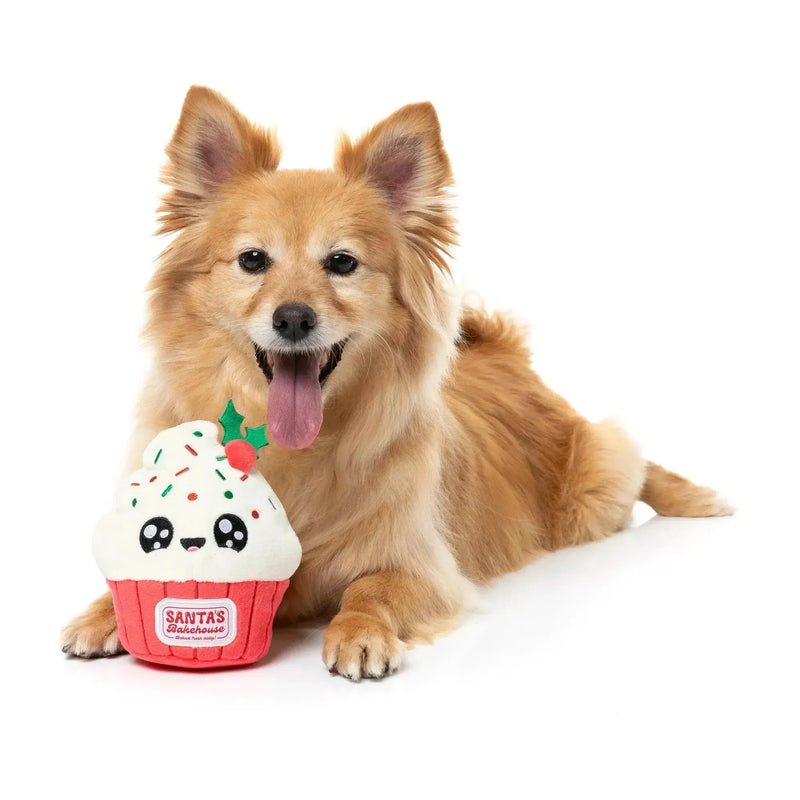 FuzzYard | Frosty The Cupcake - Christmas Dog Toy-FuzzYard-Love My Hound