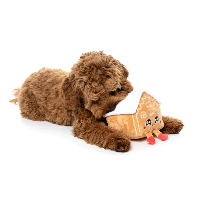 FuzzYard | Gingerbread House Dog Toy-FuzzYard-Love My Hound